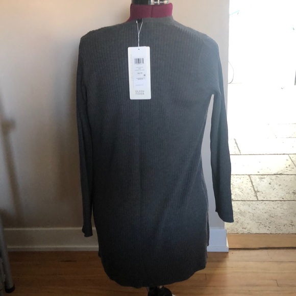 Eileen fisher bark straight long cardigan - Picture 3 of 6